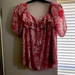 Red and white flowers from Maurices XL